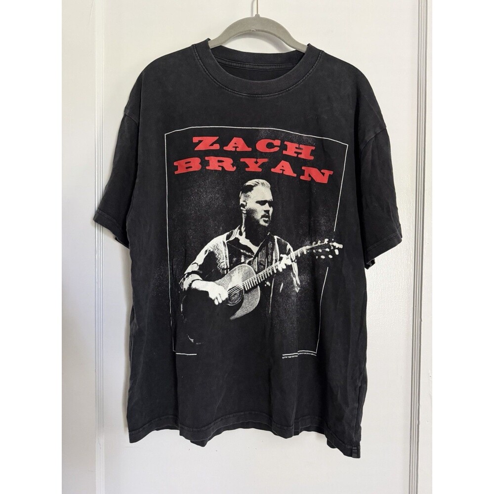 Zach Bryan One Of These Days Quittin Time 2024 Tour T-Shirt Medium Black